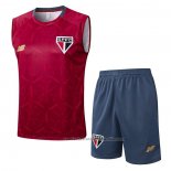 Chandal del Sao Paulo Sin Mangas 25/26 Rojo