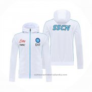 Chaqueta con Capucha del Napoli 22/23 Blanco