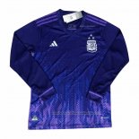 Camiseta Argentina 3 Estrellas 2ª Manga Larga 2022