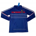 Camiseta Francia 1ª Manga Larga Retro 1984-1986