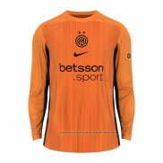 Camiseta Inter Milan Portero Manga Larga 25/26 Naranja