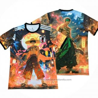 Tailandia Camiseta Japon Anime 2025 Negro Naranja