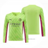 Camiseta Manchester City Portero Manga Larga 23/24 Verde