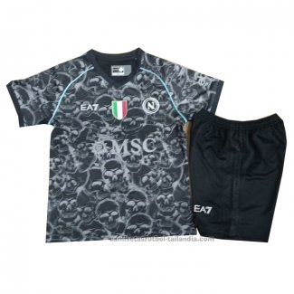 Camiseta Napoli x Halloween Nino 23/24