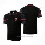 Camiseta Polo del AC Milan 22/23 Negro