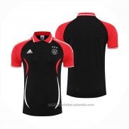 Camiseta Polo del Ajax 22/23 Negro y Rojo