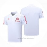 Camiseta Polo del Manchester United 23/24 Blanco