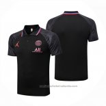 Camiseta Polo del Paris Saint-Germain Jordan 22/23 Negro