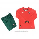 Camiseta Portugal 1ª Manga Larga Nino 2025