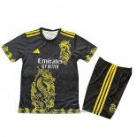 Camiseta Real Madrid Dragon Nino 25/26 Negro