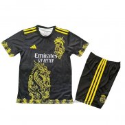 Camiseta Real Madrid Dragon Nino 25/26 Negro