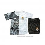 Camiseta Real Madrid Dragon Nino 25/26 Negro Blanco