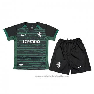 Camiseta Sporting Special Nino 25/26 Verde Negro