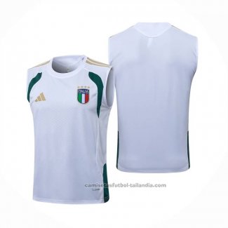 Camiseta de Entrenamiento Italia Sin Mangas 25/26 Blanco