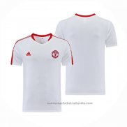 Camiseta de Entrenamiento Manchester United 23/24 Blanco