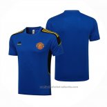 Camiseta de Entrenamiento Manchester United 21/22 Azul
