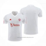 Camiseta de Entrenamiento Manchester United 23/24 Blanco