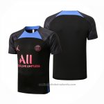 Camiseta de Entrenamiento Paris Saint-Germain Jordan 22/23 Negro y Azul