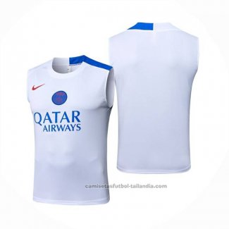 Camiseta de Entrenamiento Paris Saint-Germain Sin Mangas 25/26 Blanco