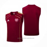 Camiseta de Entrenamiento Roma Sin Mangas 25/26 Rojo