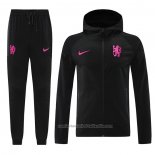 Chandal con Capucha del Chelsea 24/25 Negro