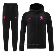 Chandal con Capucha del Chelsea 24/25 Negro
