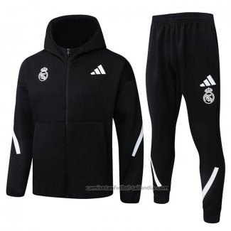 Chandal con Capucha del Real Madrid 25/26 Negro