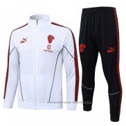 Chandal de Chaqueta del AC Milan Nino 25/26 Blanco