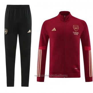 Chandal de Chaqueta del Arsenal 23/24 Rojo Oscuro