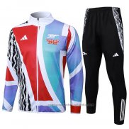 Chandal de Chaqueta del Arsenal 24/25 Rojo y Blanco