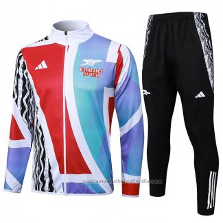 Chandal de Chaqueta del Arsenal 24/25 Rojo y Blanco