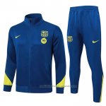 Chandal de Chaqueta del Barcelona 26/27 Azul Amarillo