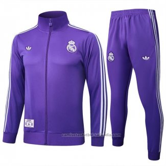 Chandal de Chaqueta del Real Madrid Nino 25/26 Purpura