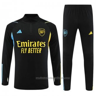 Chandal de Sudadera del Arsenal Nino 23/24 Negro