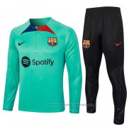 Chandal de Sudadera del Barcelona 23/24 Verde Claro