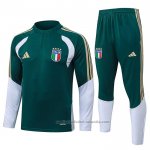 Chandal de Sudadera del Italia Nino 25/26 Verde