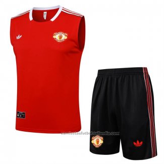 Chandal del Manchester United Sin Mangas 25/26 Rojo