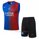 Chandal del Paris Saint-Germain Sin Mangas 25/26 Azul Rojo