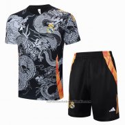 Chandal del Real Madrid Dragon Manga Corta 24/25 Negro - Pantalon Corto
