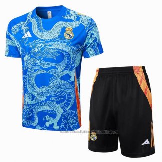 Chandal del Real Madrid Dragon Manga Corta 24/25 Azul - Pantalon Corto