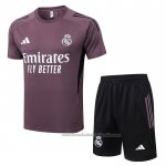 Chandal del Real Madrid Manga Corta 25/26 Purpura - Pantalon Corto