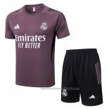 Chandal del Real Madrid Manga Corta 25/26 Purpura - Pantalon Corto