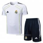 Chandal del Real Madrid Manga Corta 25/26 Blanco - Pantalon Corto