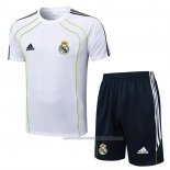 Chandal del Real Madrid Manga Corta 25/26 Blanco - Pantalon Corto