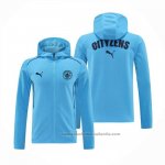 Chaqueta con Capucha del Manchester City 24/25 Azul