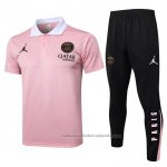 Conjunto Polo del Paris Saint-Germain Jordan 24/25 Rosa