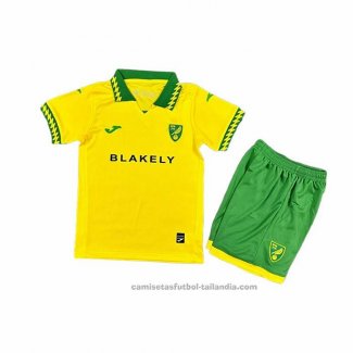 Camiseta Norwich City 1ª Nino 25/26