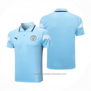 Camiseta Polo del Manchester City 22/23 Azul