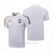 Camiseta Polo del Manchester United 21/22 Blanco