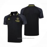 Camiseta Polo del Paris Saint-Germain Jordan 23/24 Negro